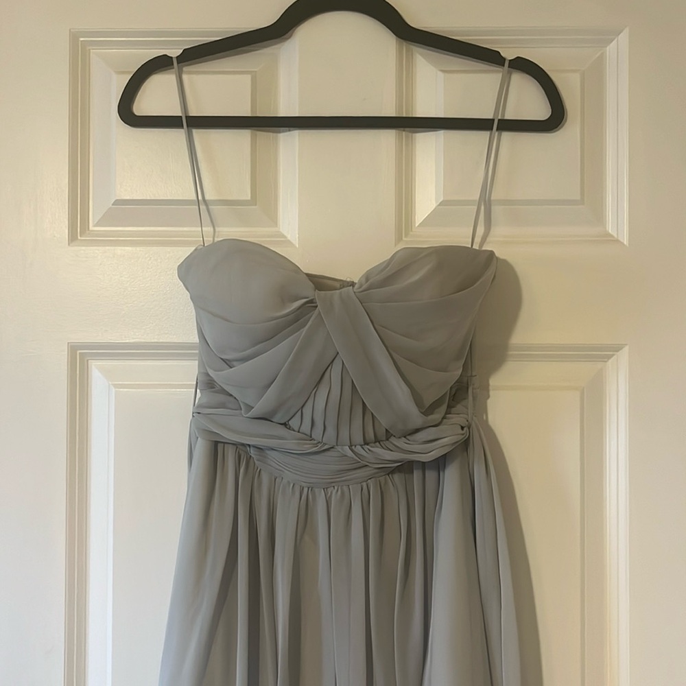 Birdie grey bridesmaid dress